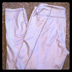 Victoria’s Secret white/silver shimmer leggings